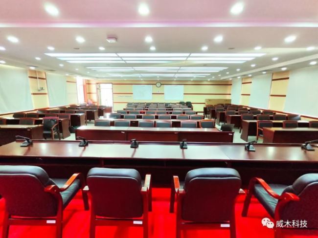 威木会议系统-智能中控-无缝矩阵及时序电源入驻北京市顺义区某局大会议室