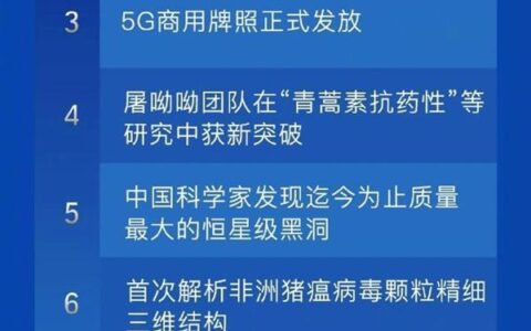 央视发布2019十大国内及国际科技进展：5G商用等在列