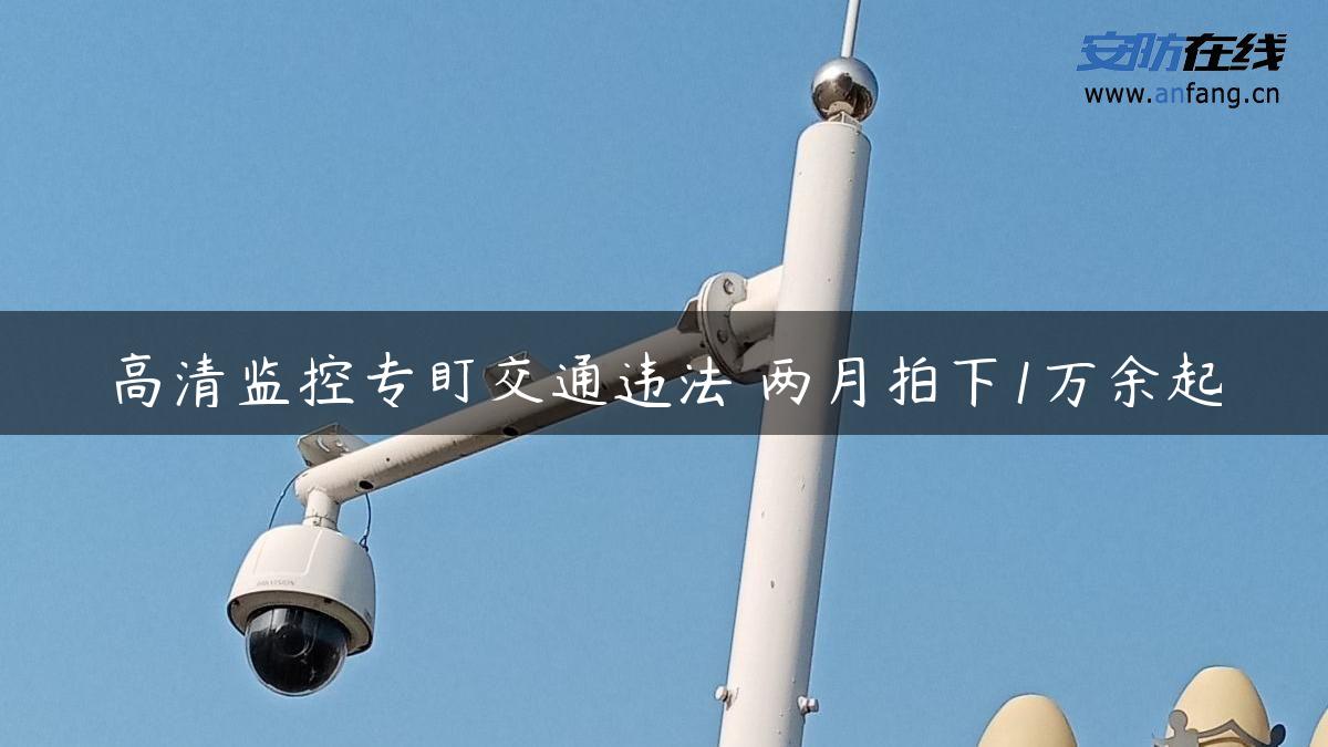 高清监控专盯交通违法 两月拍下1万余起