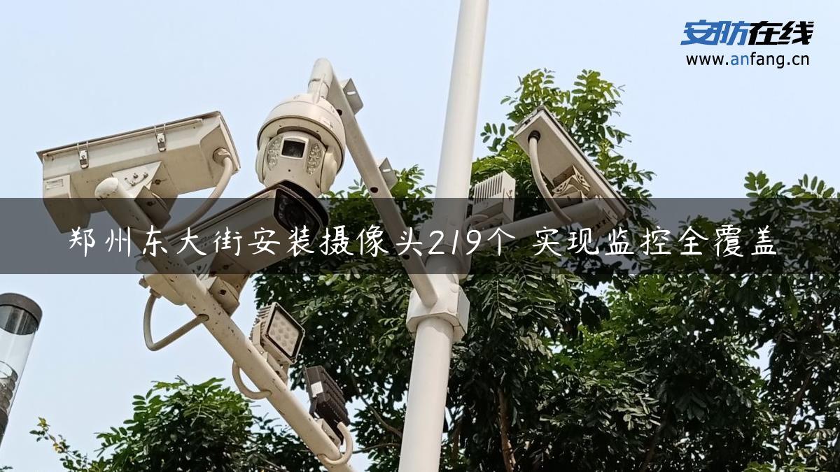 郑州东大街安装摄像头219个 实现监控全覆盖