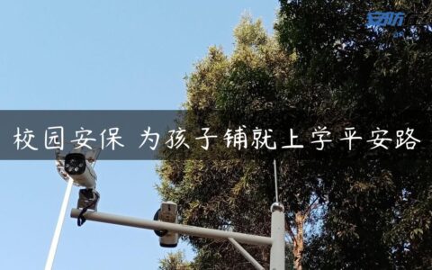 校园安保 为孩子铺就上学平安路