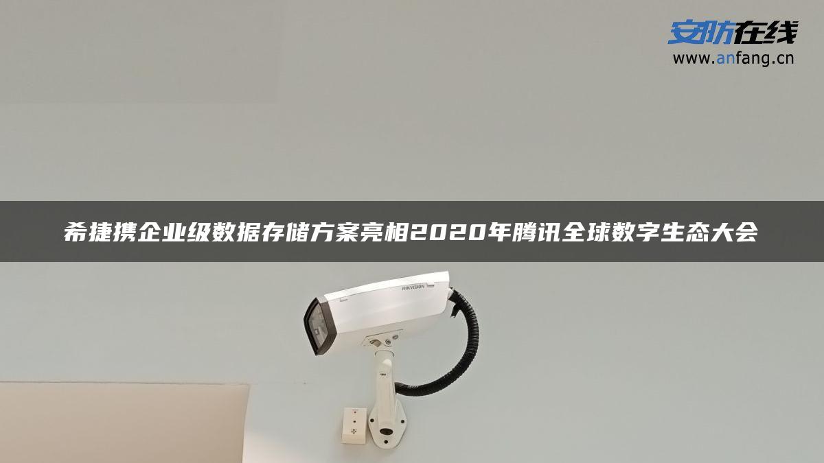 希捷携企业级数据存储方案亮相2020年腾讯全球数字生态大会