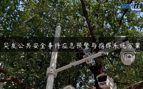 突发公共安全事件应急预警与指挥系统方案