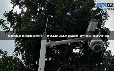 【安徽睿诚信息技术有限公司】- 弱电工程_施工队安防系统_楼宇自控_网络安全_综合