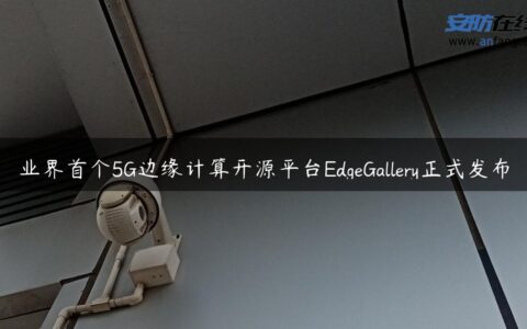 业界首个5G边缘计算开源平台EdgeGallery正式发布