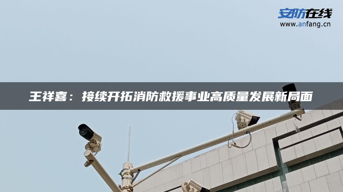 王祥喜:接续开拓消防救援事业高质量发展新局面 王祥喜:接续开拓消防救援事业高质量发展新局面