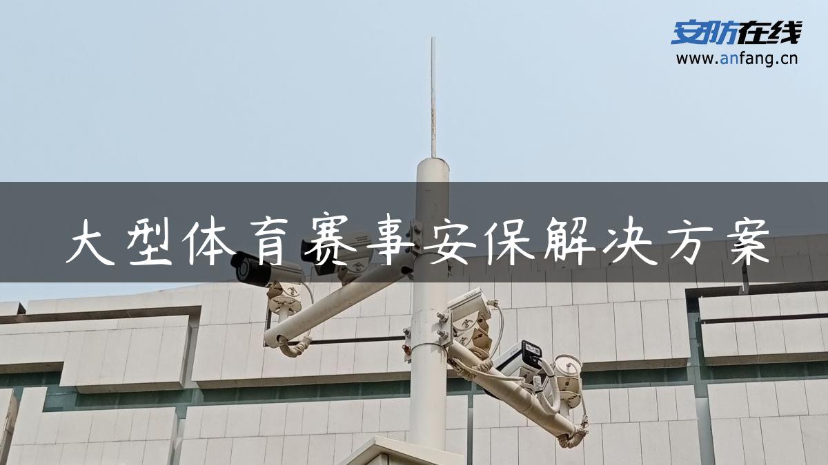 大型体育赛事安保解决方案