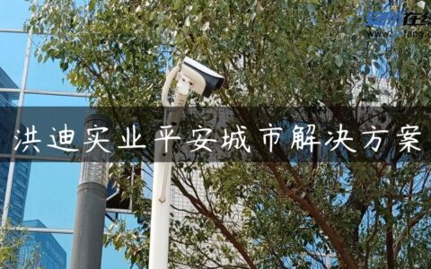 洪迪实业平安城市解决方案