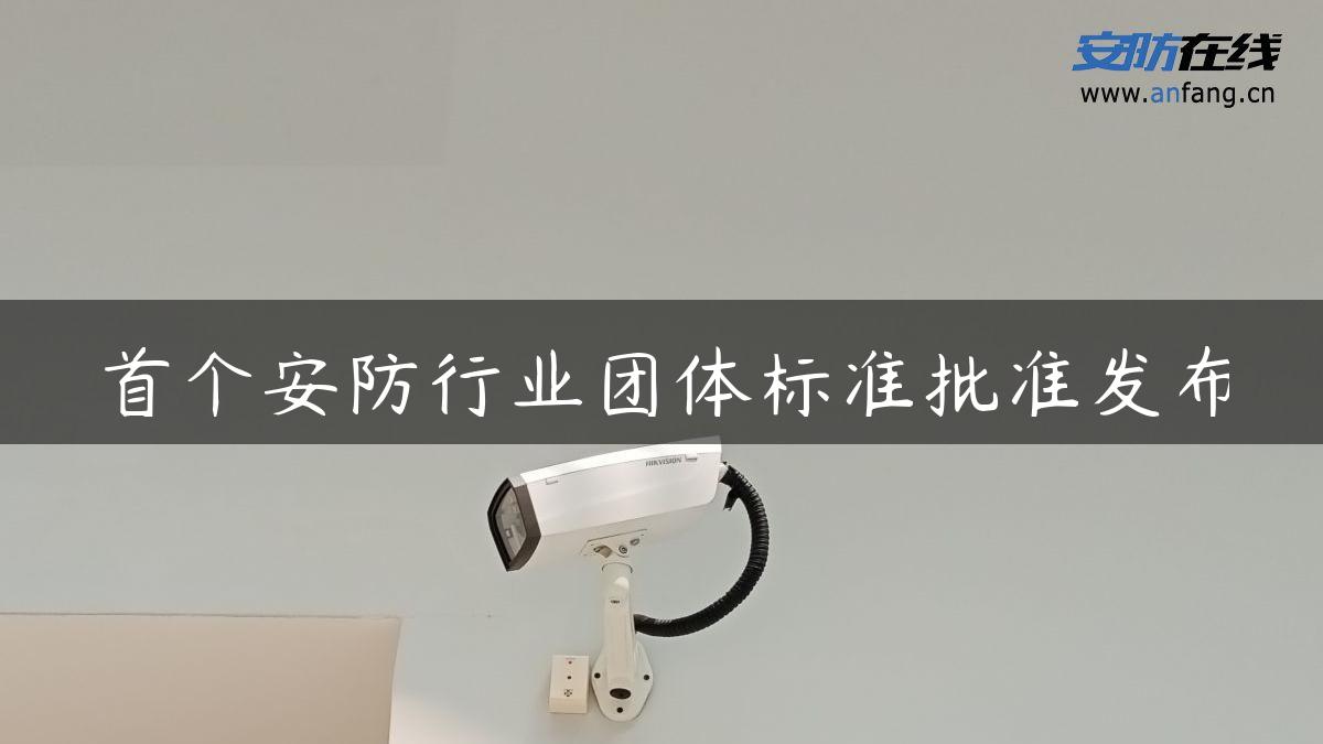 首个安防行业团体标准批准发布