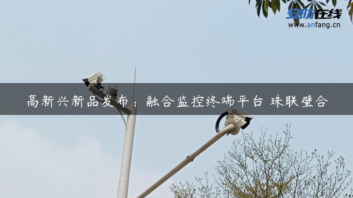 高新兴新品发布：融合监控终端平台 珠联璧合