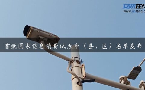 首批国家信息消费试点市（县、区）名单发布