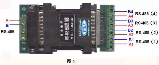 RS-485多机通信的组网方式