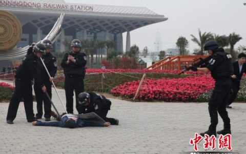 广西14市开展处置突发事件应急演练