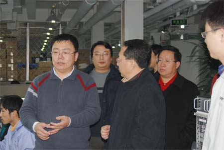 公安部领导莅临北京蛙视通信公司参观指导