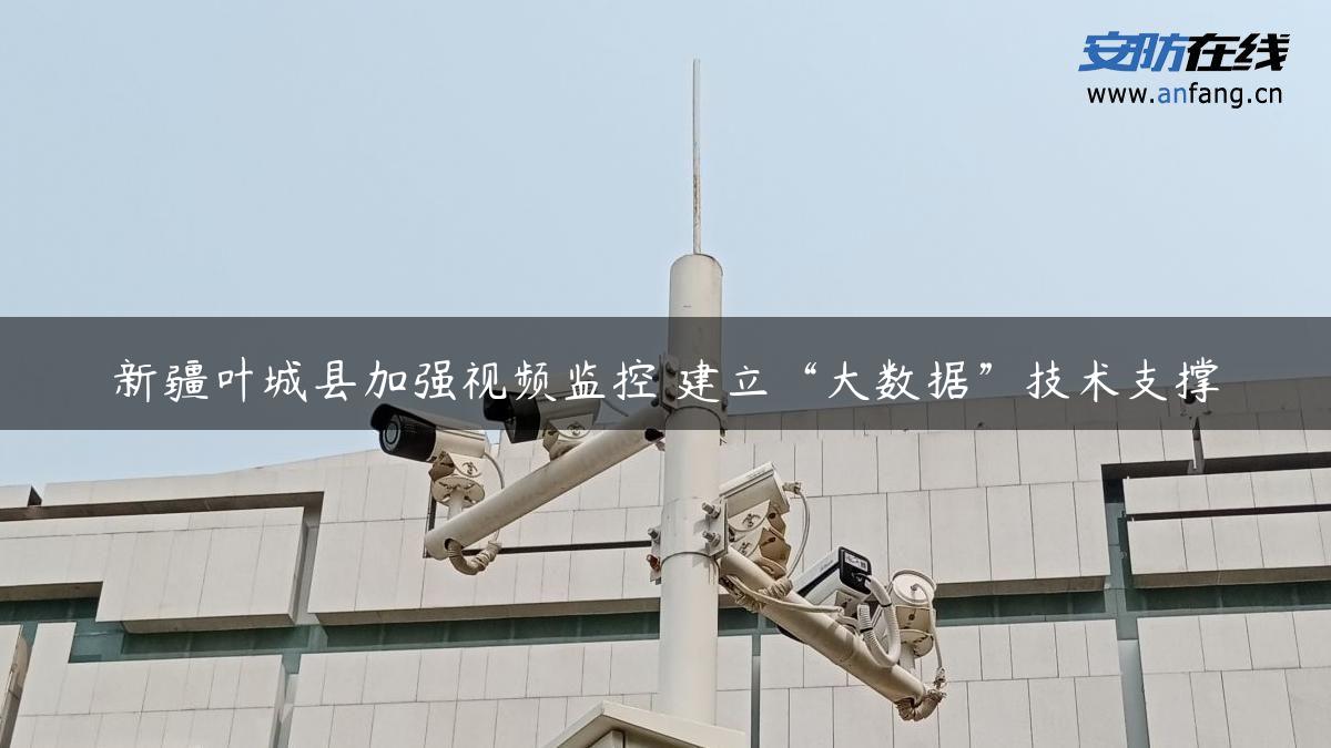 新疆叶城县加强视频监控 建立“大数据”技术支撑