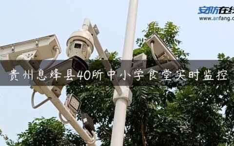 贵州息烽县40所中小学食堂实时监控