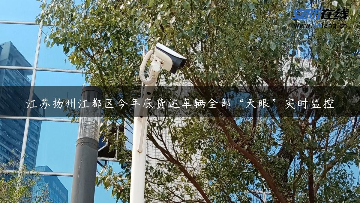 江苏扬州江都区今年底货运车辆全部“天眼”实时监控
