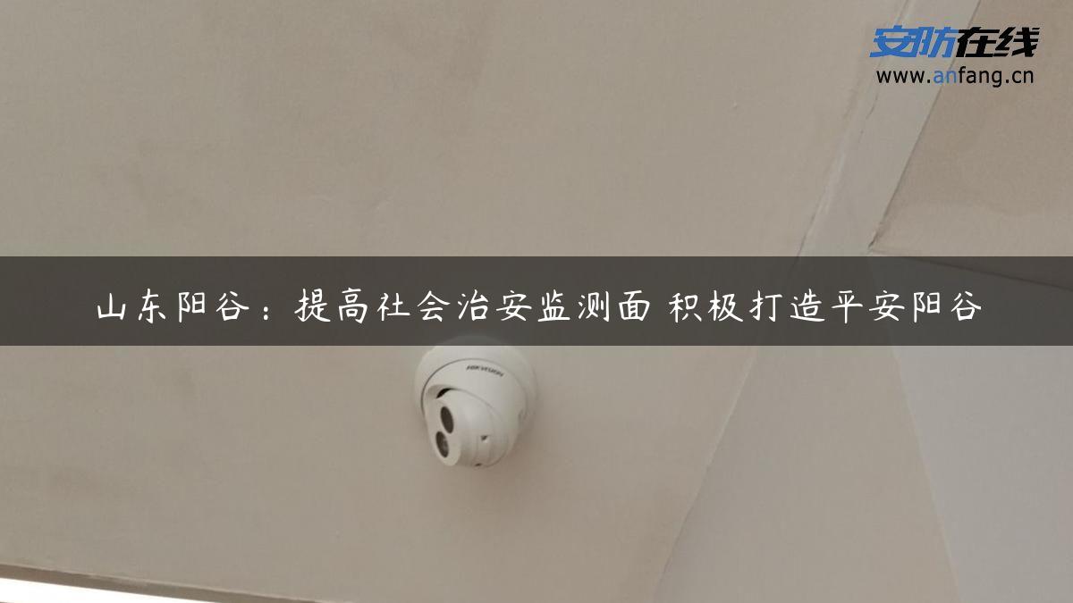 山东阳谷：提高社会治安监测面 积极打造平安阳谷