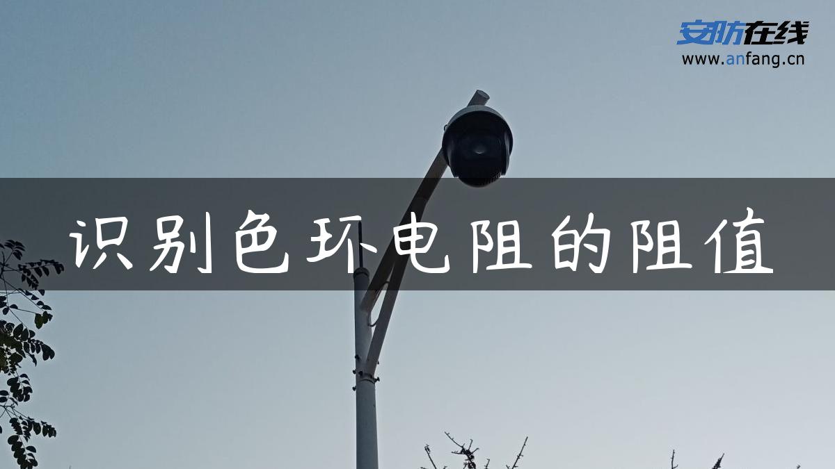 识别色环电阻的阻值