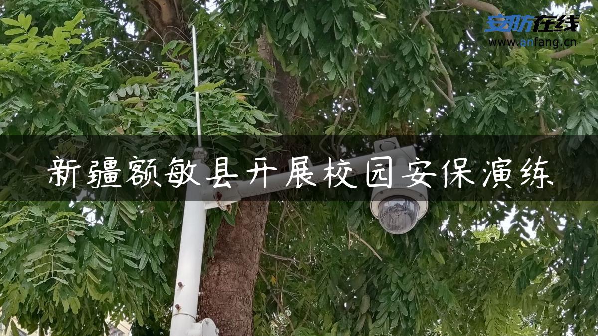 新疆额敏县开展校园安保演练