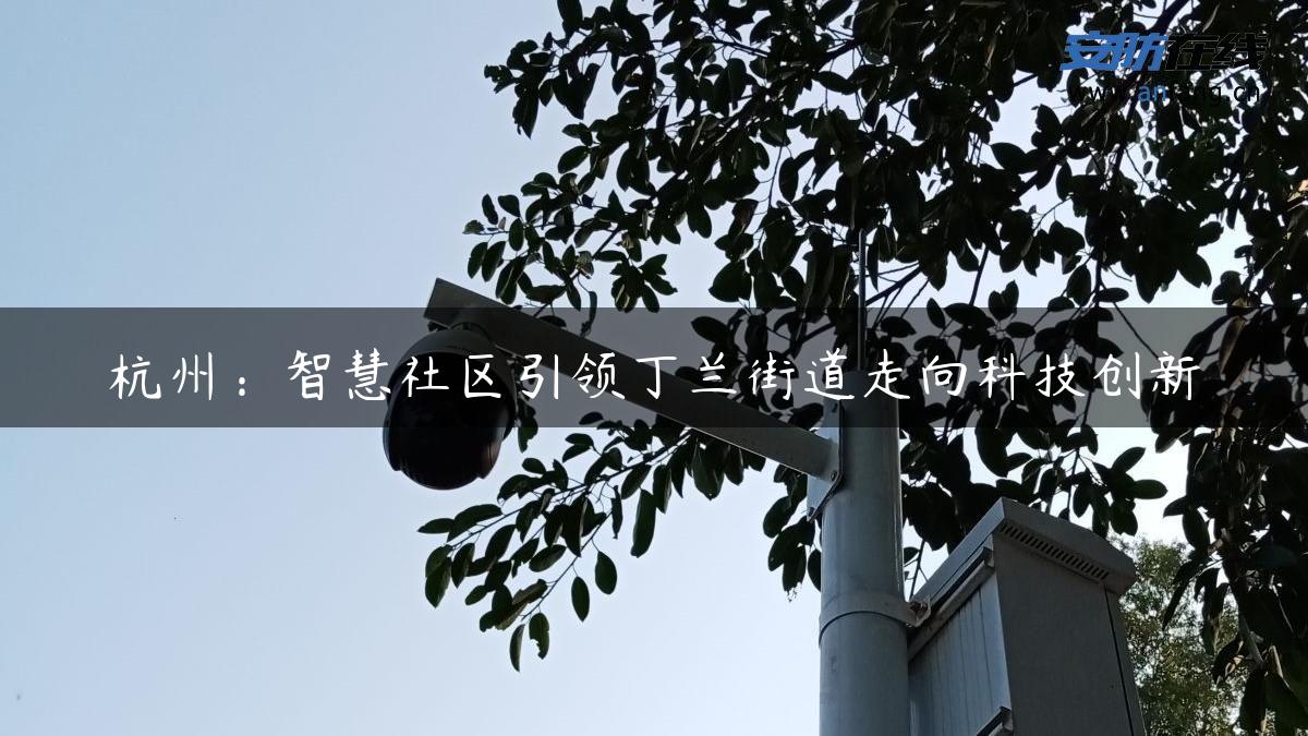 杭州：智慧社区引领丁兰街道走向科技创新