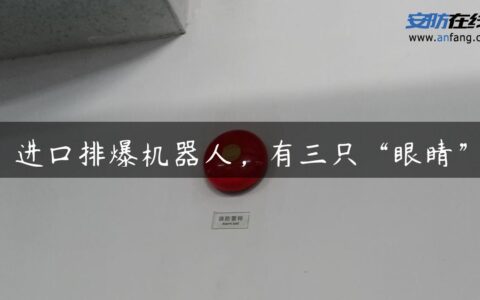 进口排爆机器人，有三只“眼睛”
