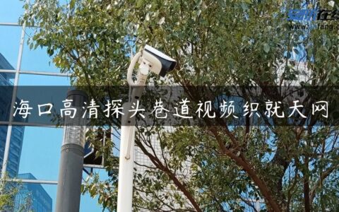 海口高清探头巷道视频织就天网