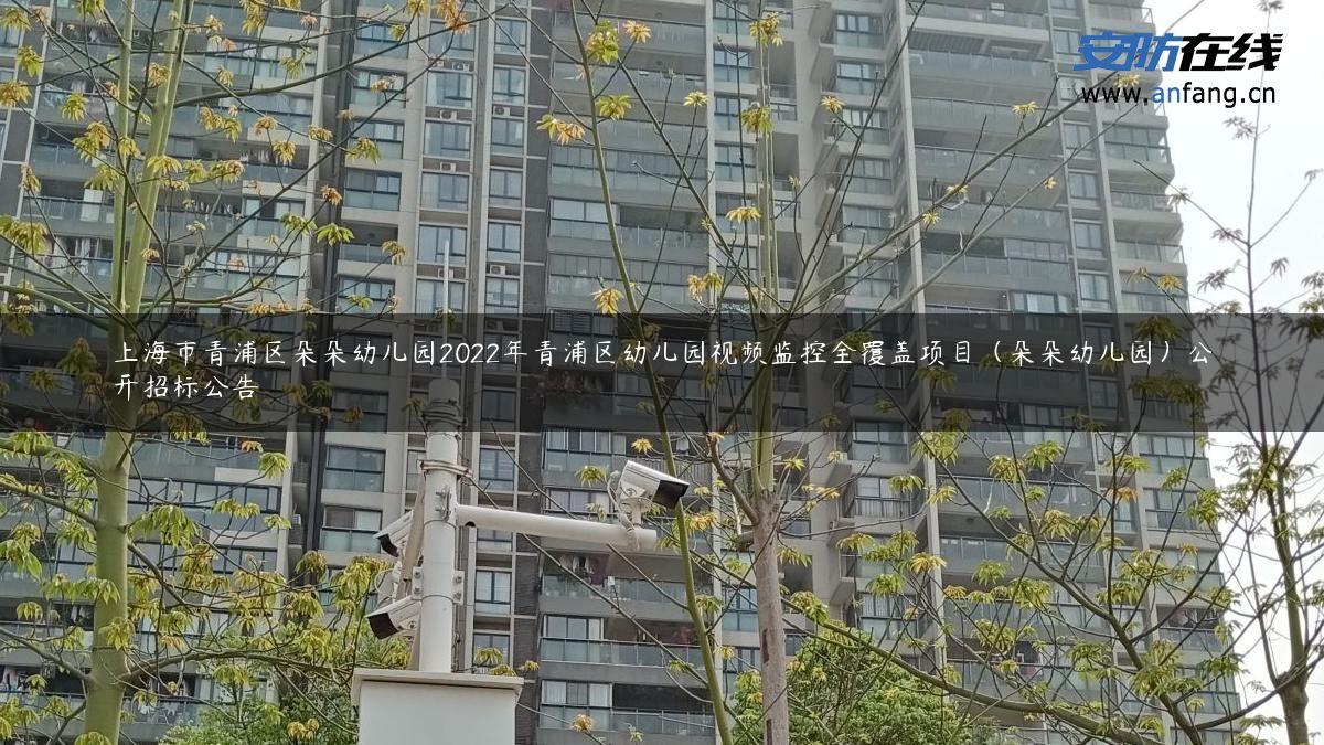 上海市青浦区朵朵幼儿园2022年青浦区幼儿园视频监控全覆盖项目（朵朵幼儿园）公开招标公告