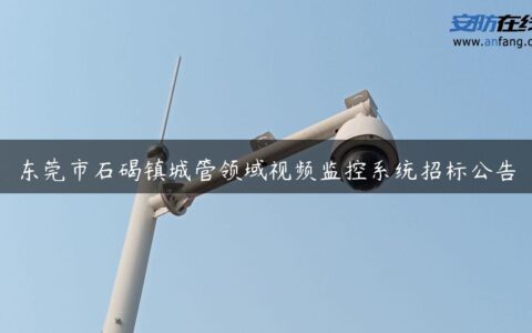 东莞市石碣镇城管领域视频监控系统招标公告