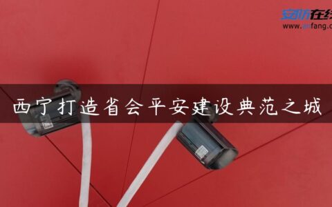 西宁打造省会平安建设典范之城