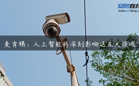 麦肯锡：人工智能将深刻影响这五大领域