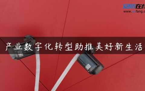 产业数字化转型助推美好新生活