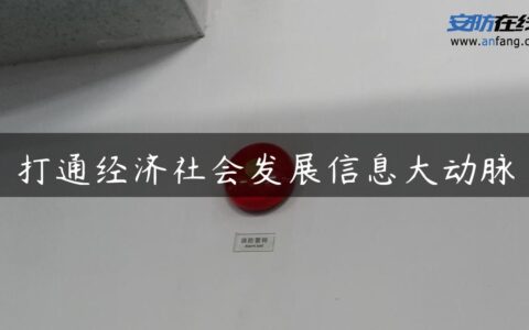 打通经济社会发展信息大动脉