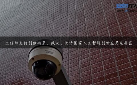工信部支持创建南京、武汉、长沙国家人工智能创新应用先导区