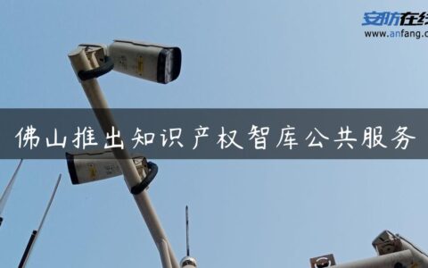 佛山推出知识产权智库公共服务