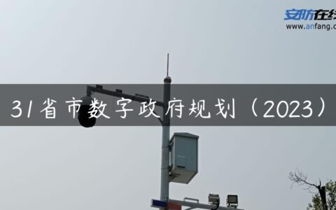 31省市数字政府规划（2023）