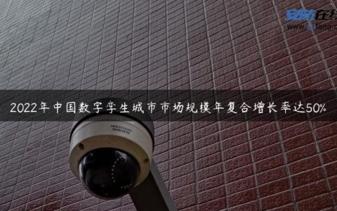 2022年中国数字孪生城市市场规模年复合增长率达50%