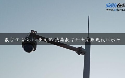 数字化 法治化 多元化 提高数字经济治理现代化水平