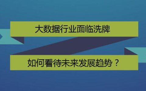 大数据行业面临洗牌 如何看待未来发展趋势