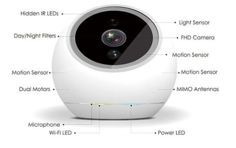 安防监控摄像头？不，他是个安防机器人