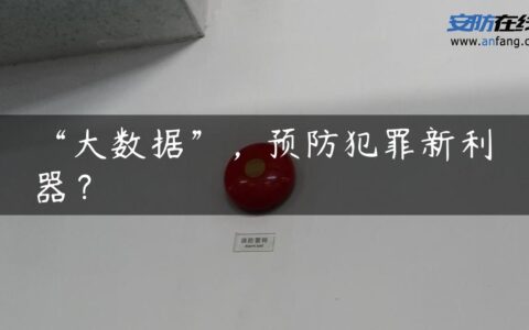 “大数据”，预防犯罪新利器？