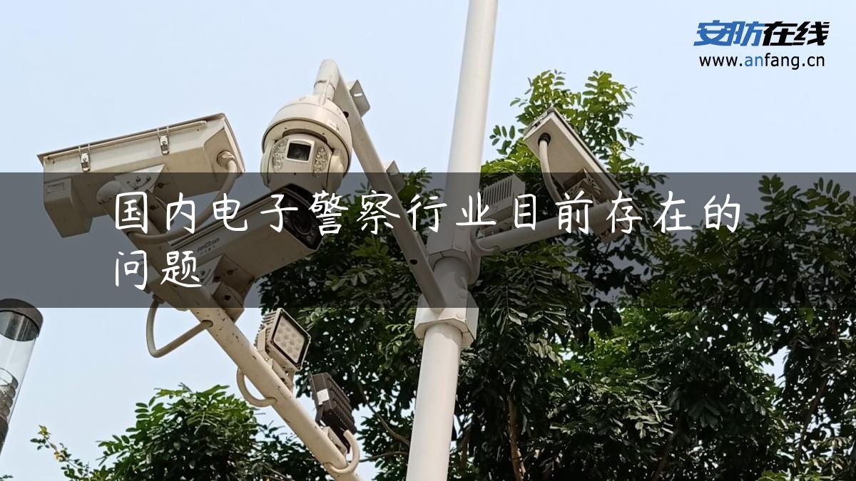 国内电子警察行业目前存在的问题
