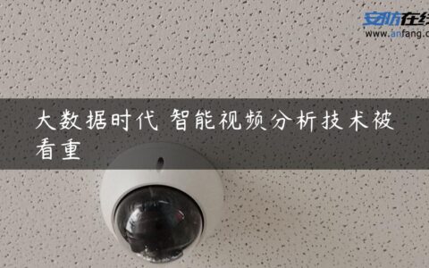 大数据时代 智能视频分析技术被看重