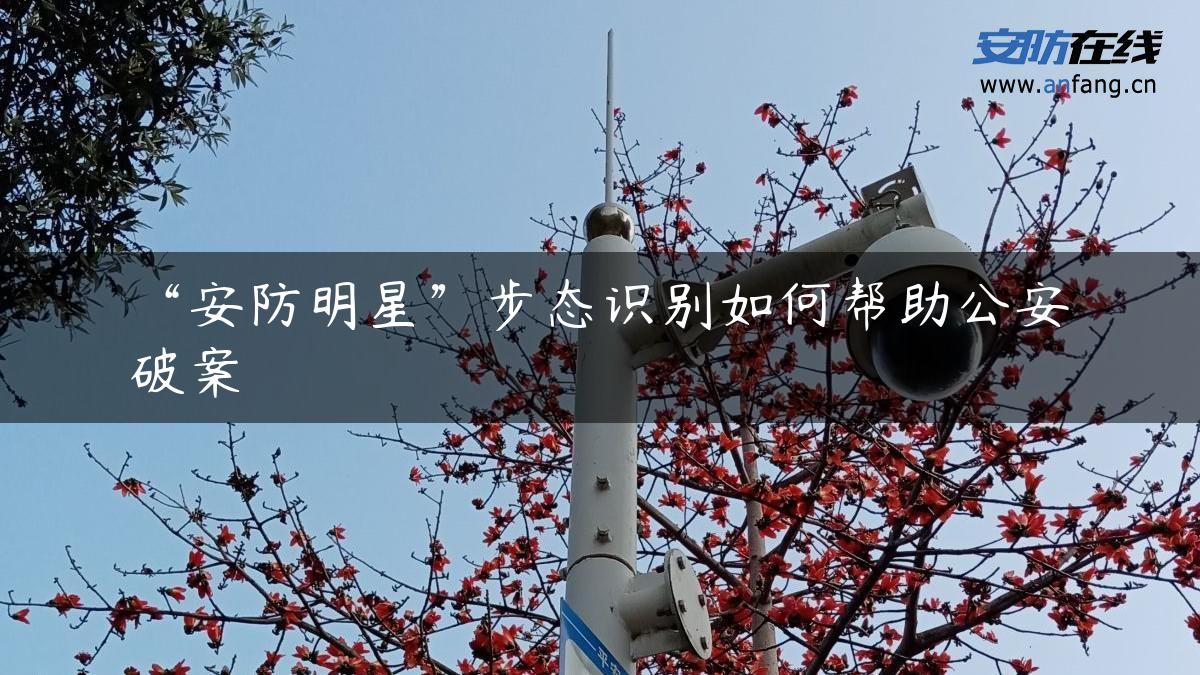 “安防明星”步态识别如何帮助公安破案