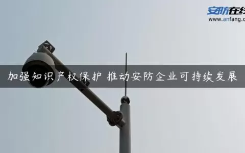 加强知识产权保护 推动安防企业可持续发展