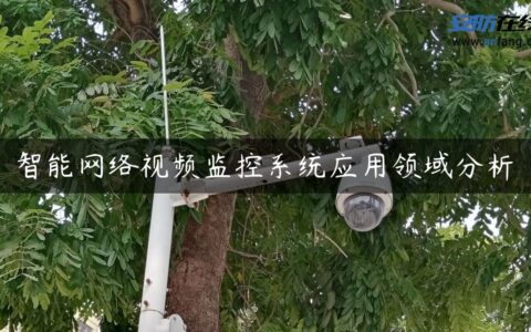 智能网络视频监控系统应用领域分析