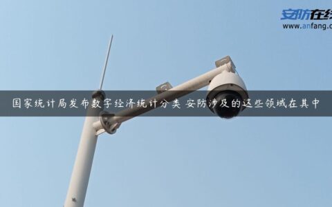 国家统计局发布数字经济统计分类 安防涉及的这些领域在其中