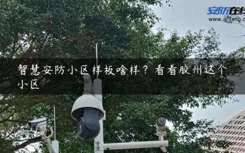智慧安防小区样板啥样？看看胶州这个小区