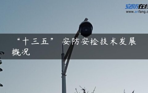 “十三五” 安防安检技术发展概况