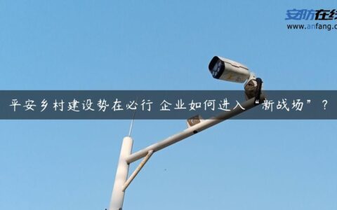 平安乡村建设势在必行 企业如何进入“新战场”？